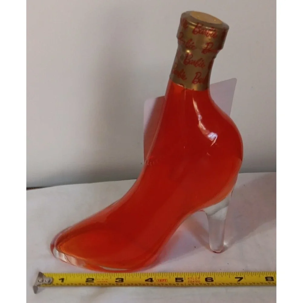 Barbie Bubbly Drink Topper Strawberry In Glass Heel Shoe Collectible Party Theme